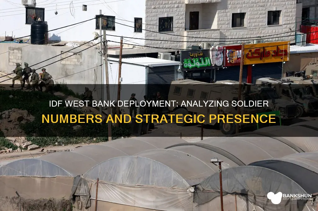how many soldiers in idf west bank