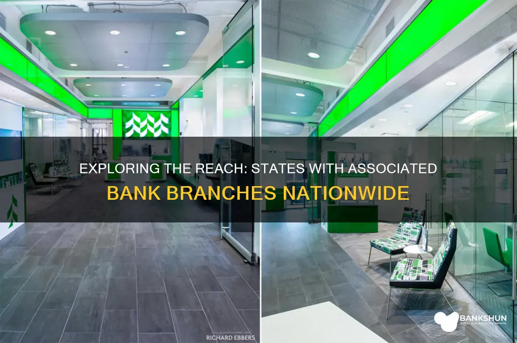 how many states have associated bank branches
