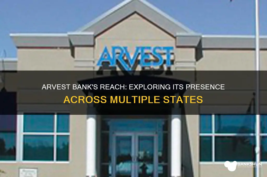 how many states is arvest bank in