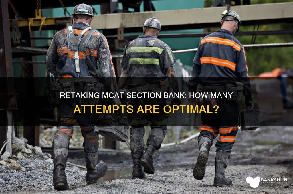 how many times retake section bank mcat