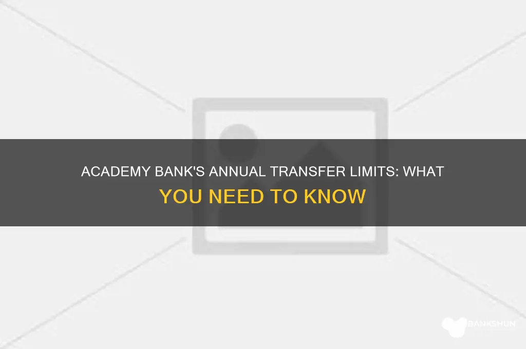 how many transfers per year academy bank