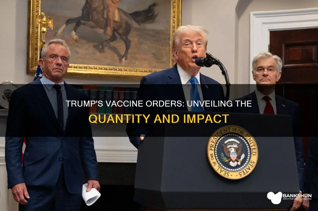 how many vaccines were ordered by trump
