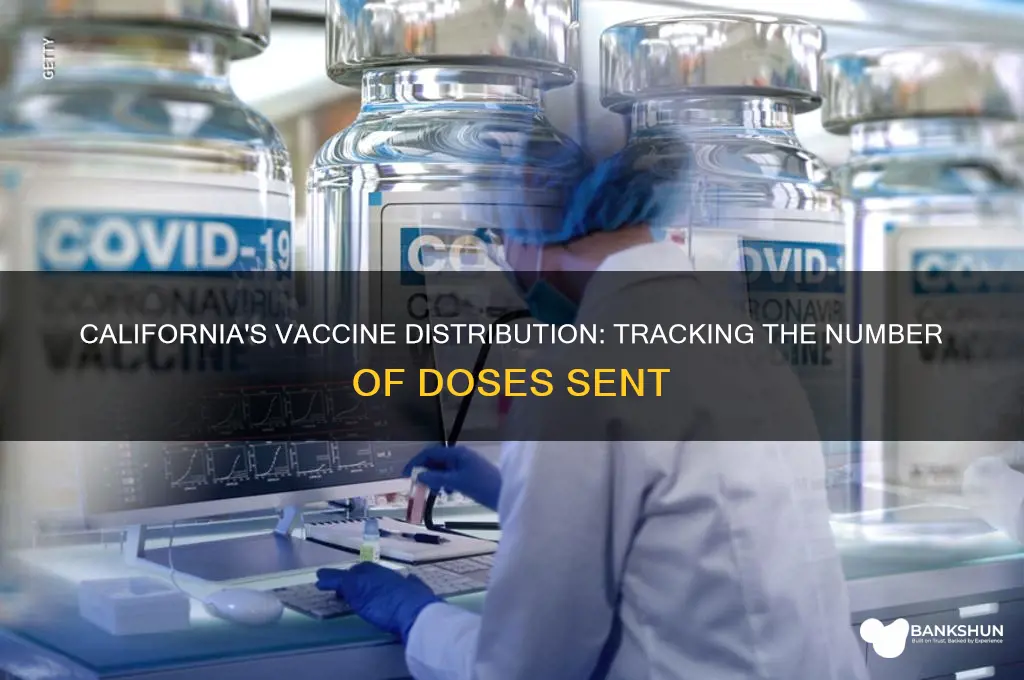 how many vaccines were sent to california