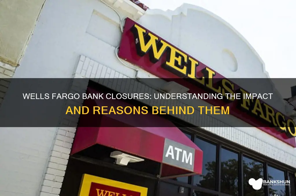 how many wells fargo banks are closing