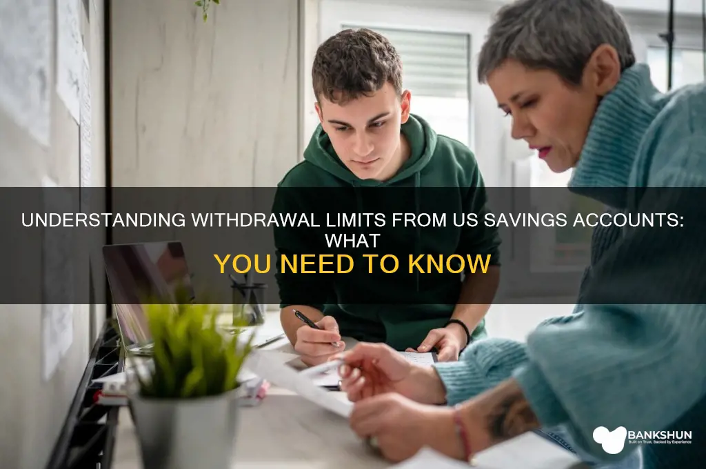 how many withdrawels from saving us bank