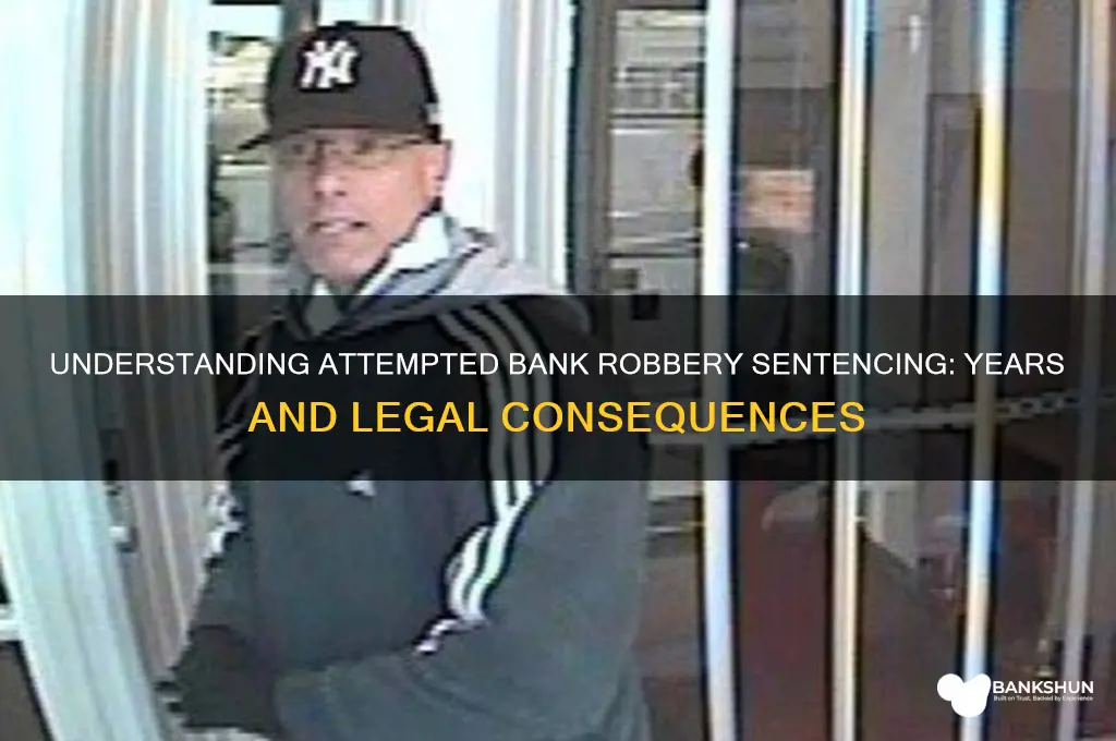 how many years for attempted bank robbery