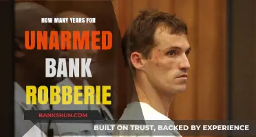 Unarmed Bank Robbery Sentencing: Understanding the Years Behind Bars