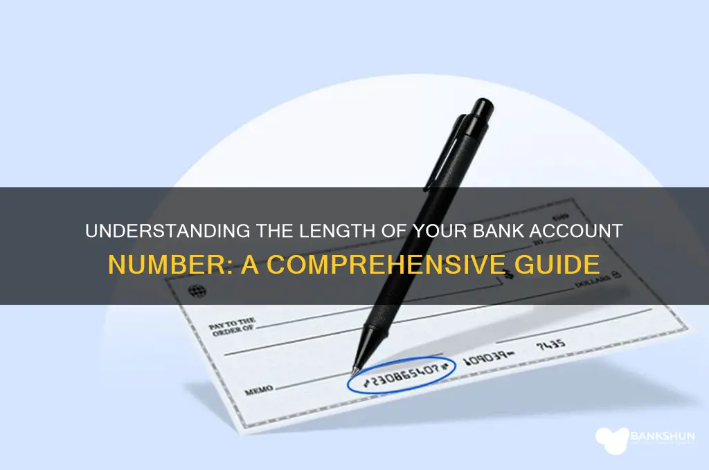 how mnay numbers in acccount numer bank