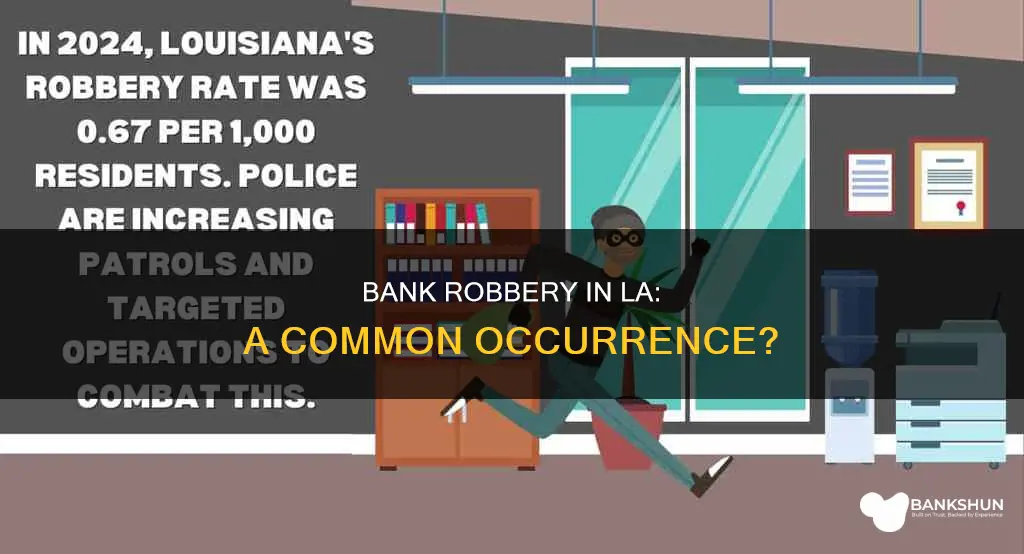 how often are banks robbed in la