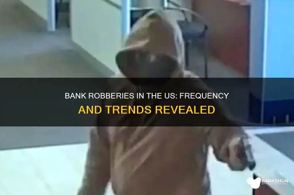 how often are banks robbed in us