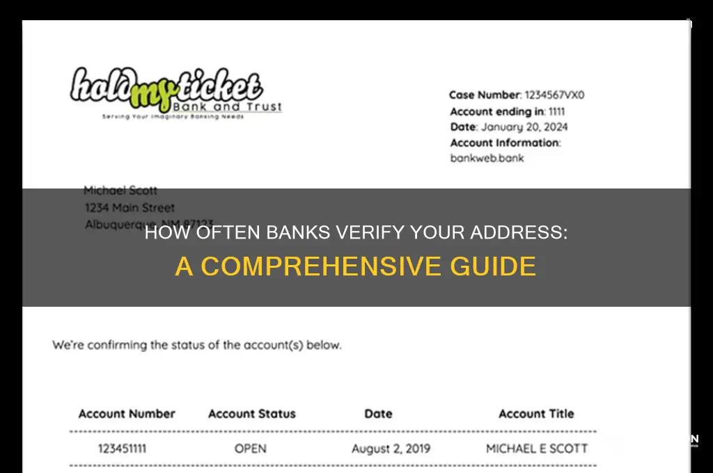 how often do banks require address verification