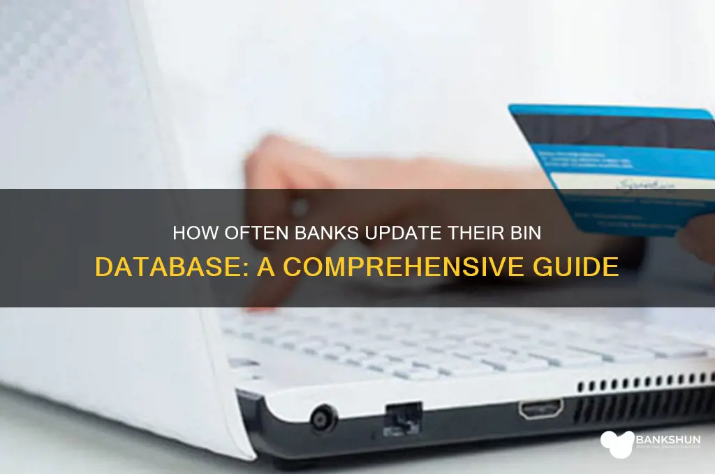 how often do refresh bank bin database