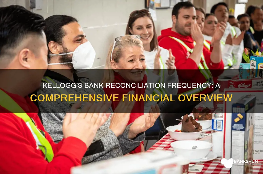 how often does kelloggs do bank reconciliation