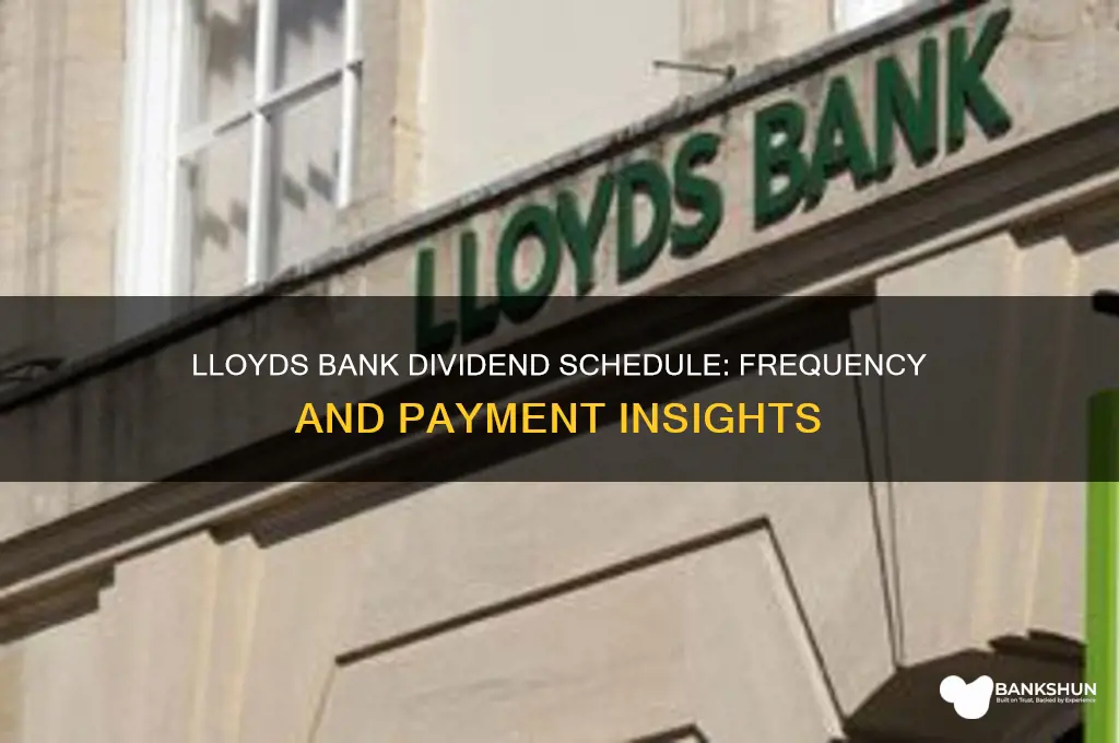 how often does lloyds bank pay dividends