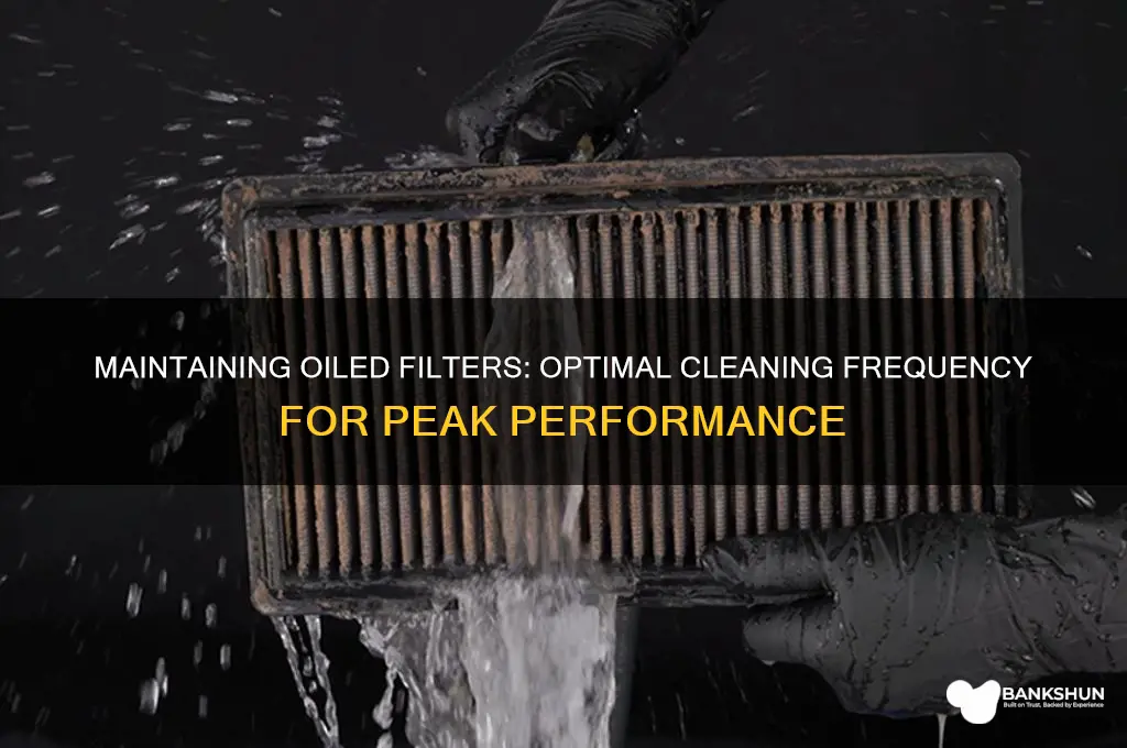 how often to clean banks oiled filter