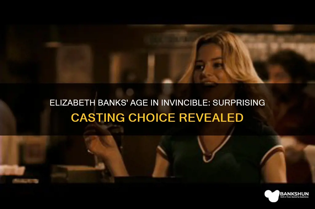 how old was elizabeth banks in invincible