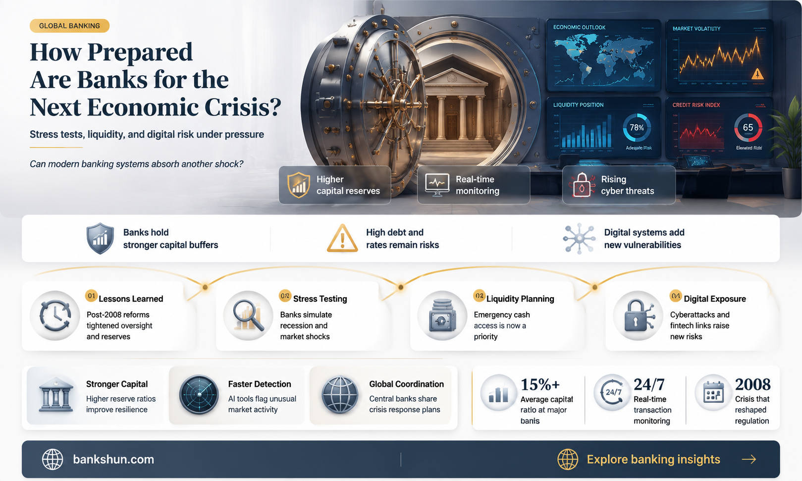 do banks have plans for economic crisis