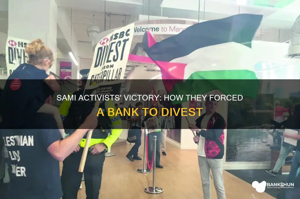 how sami activists forced bank to divest