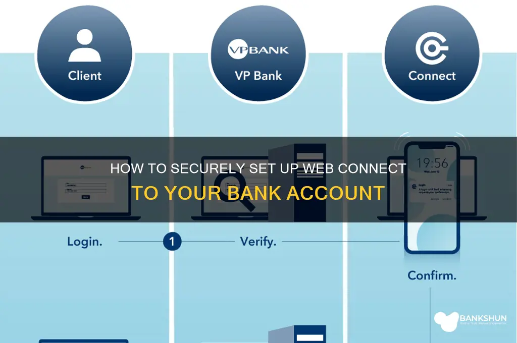 how set up web connect to bank