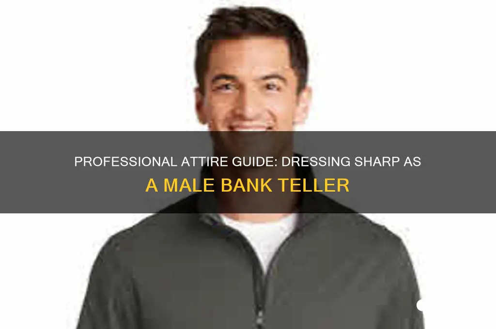how should a male bank teller dress