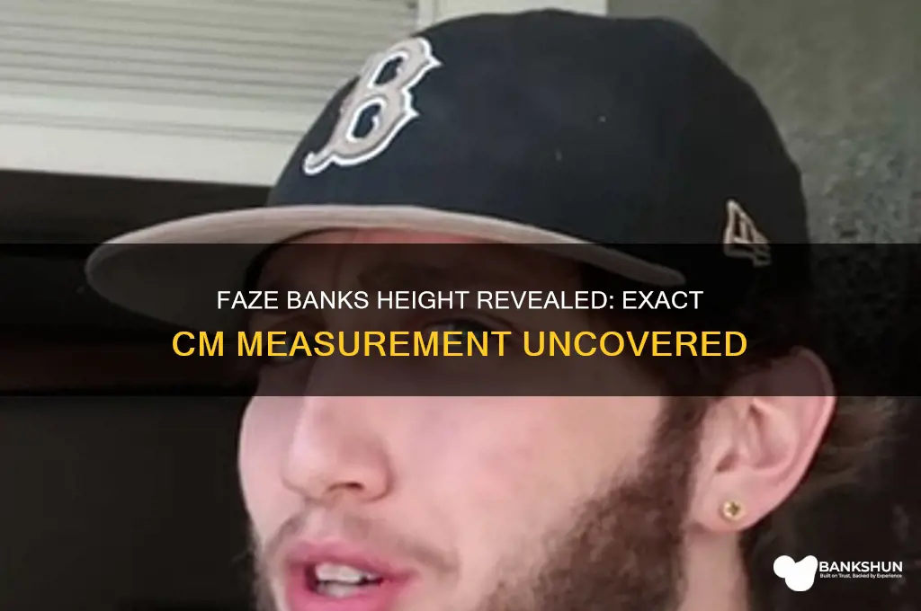 how tall is faze banks in cm