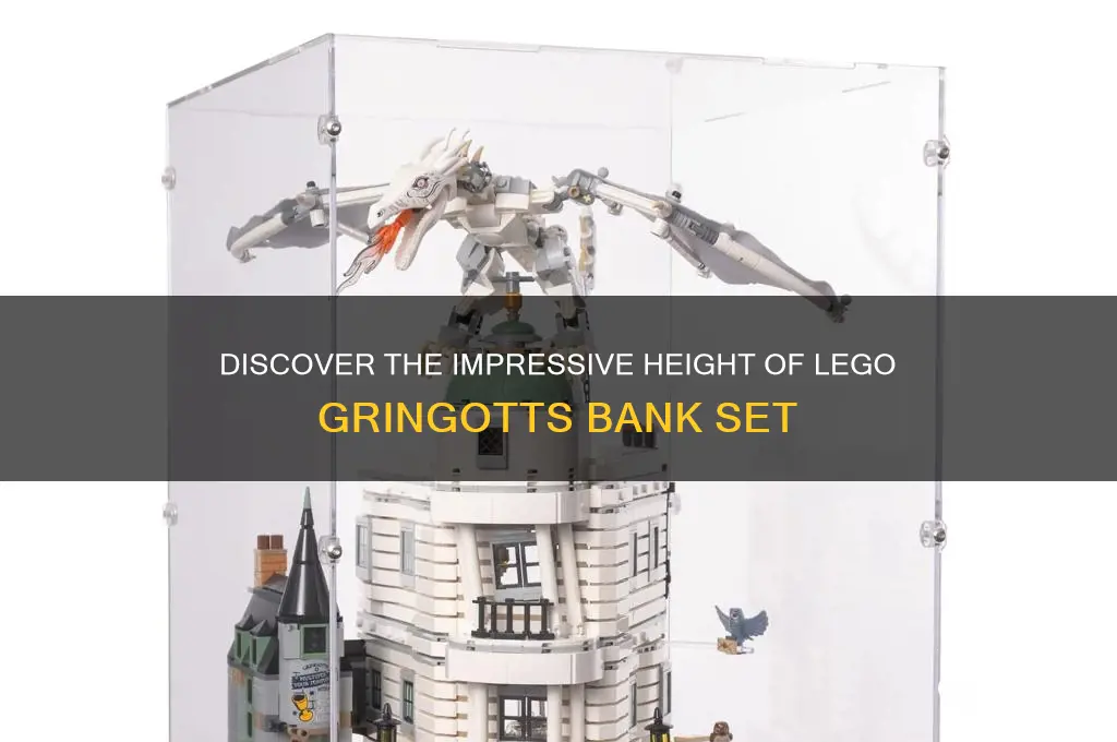 how tall is the lego gringotts bank