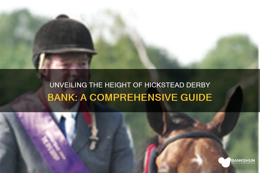 how tall os the hickstead derby bank