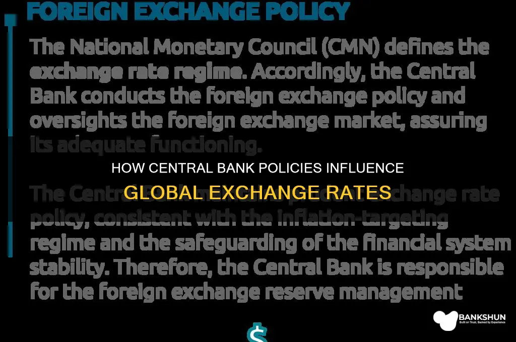 how the centrak bank affects exchange rate