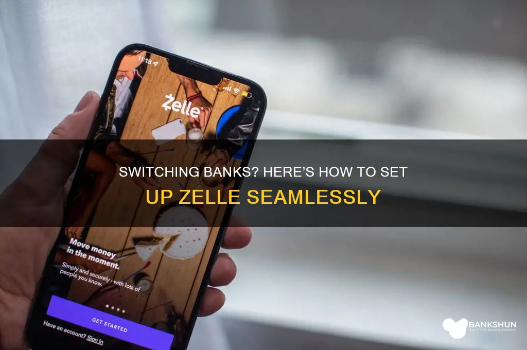 how to a new bank to zelle
