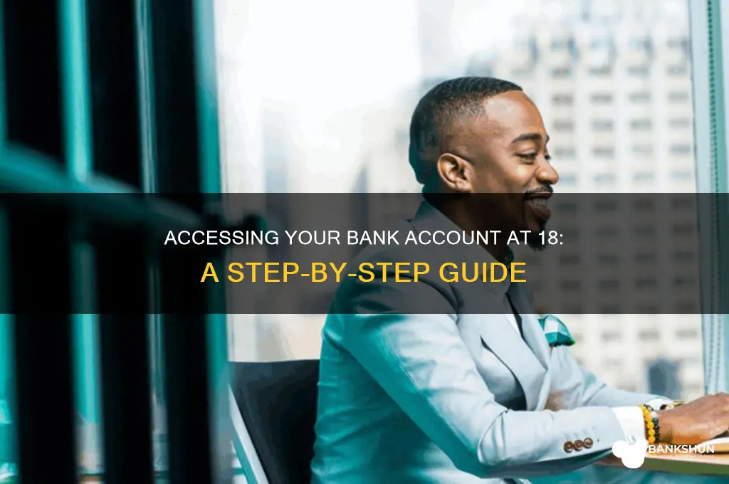 how to access bank accoount once 18