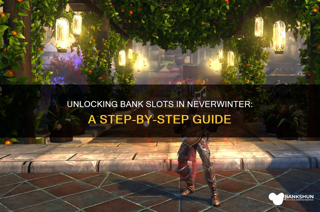 how to access bank slots in neverwinter