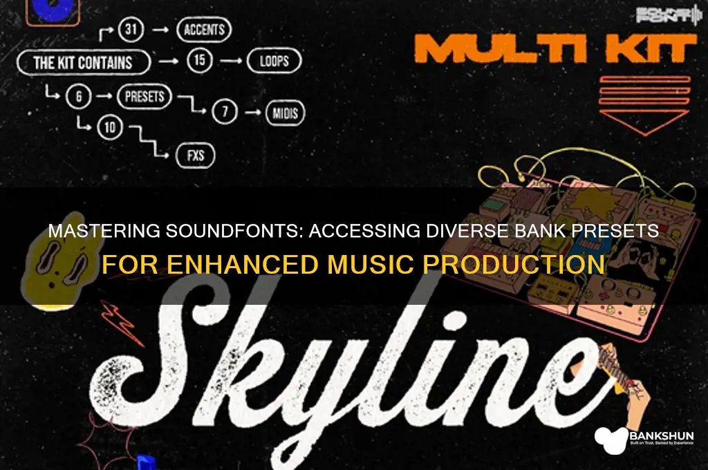how to access different banks in soundfonts