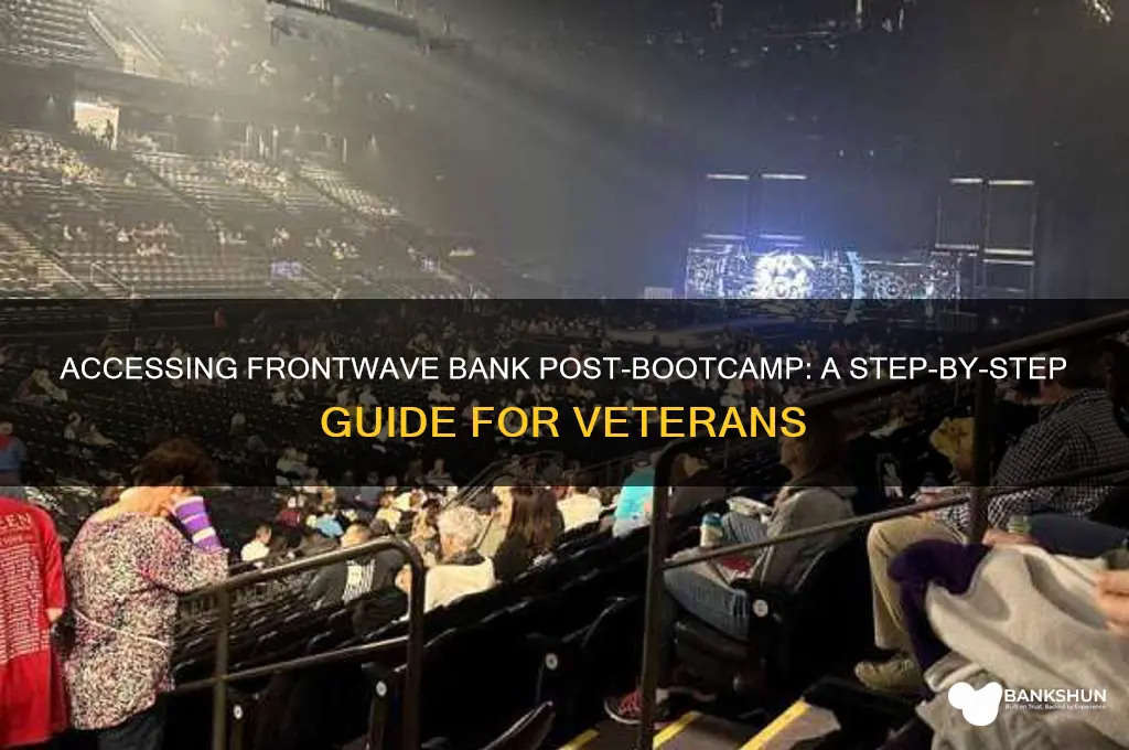 how to access frontwave bank after bootcamo
