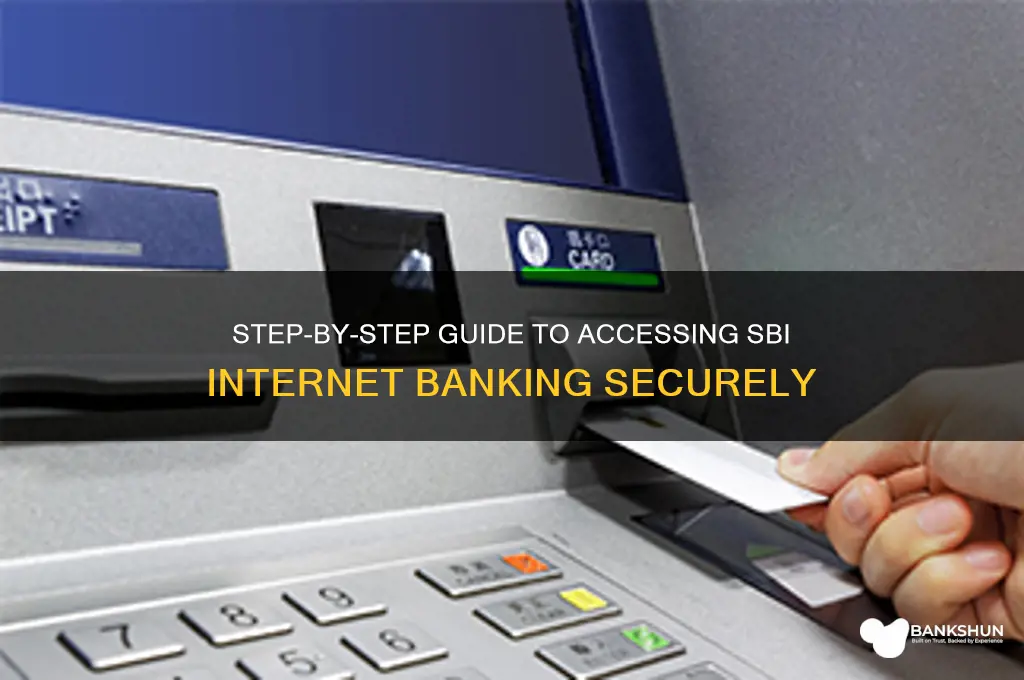 how to access internet banking in sbi