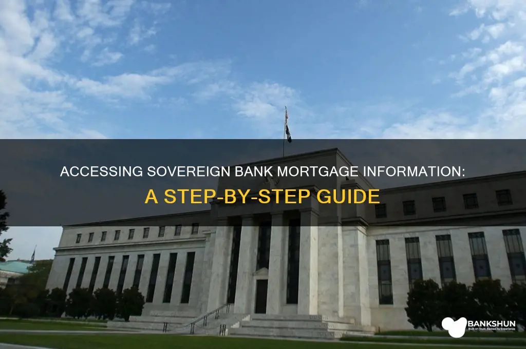 how to access sovreign bank mortgage informatino