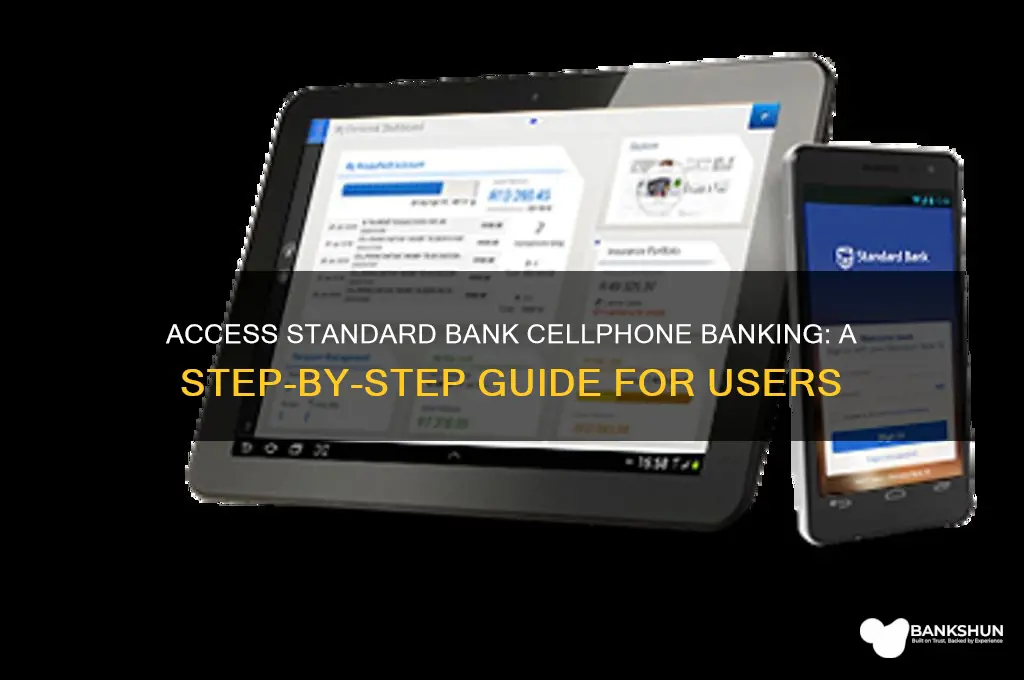 how to access standard bank cellphone banking