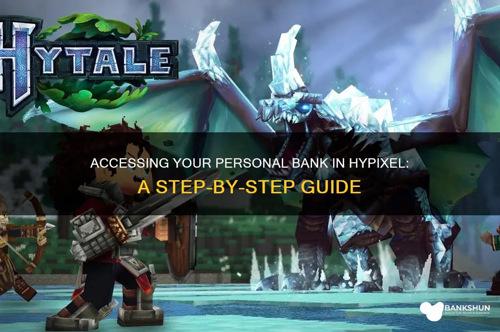 how to access your personal bank hypixel