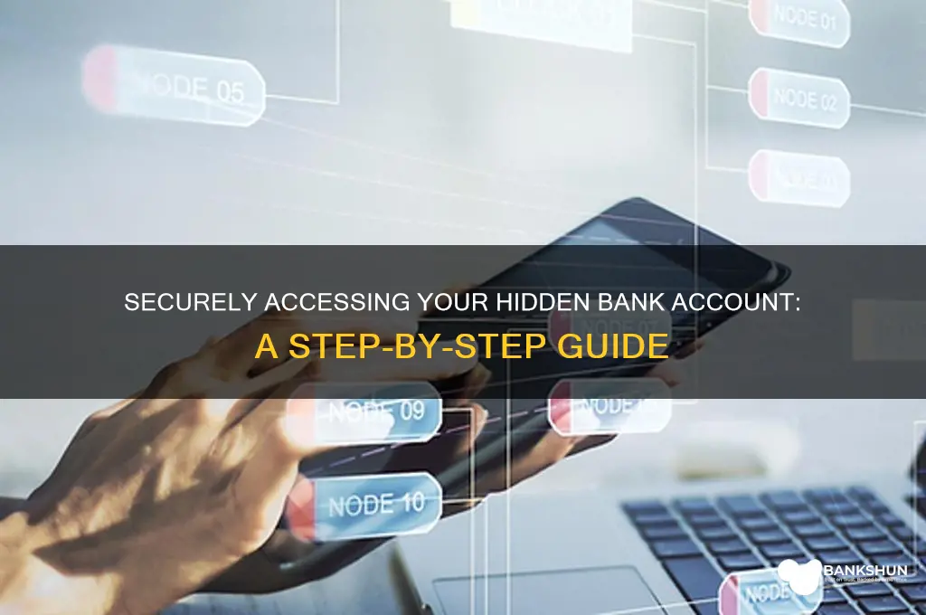 how to acsess my secret bank acct