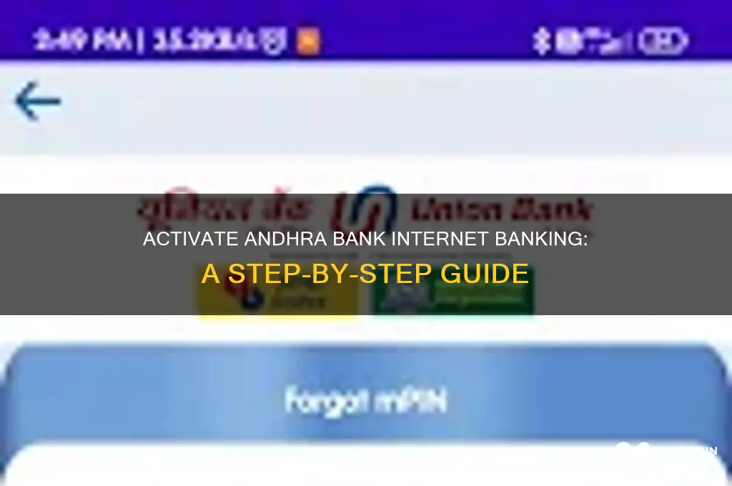 how to activate andhra bank internet banking