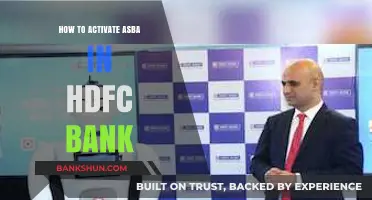 Activate ASBA in HDFC Bank: A Step-by-Step Guide