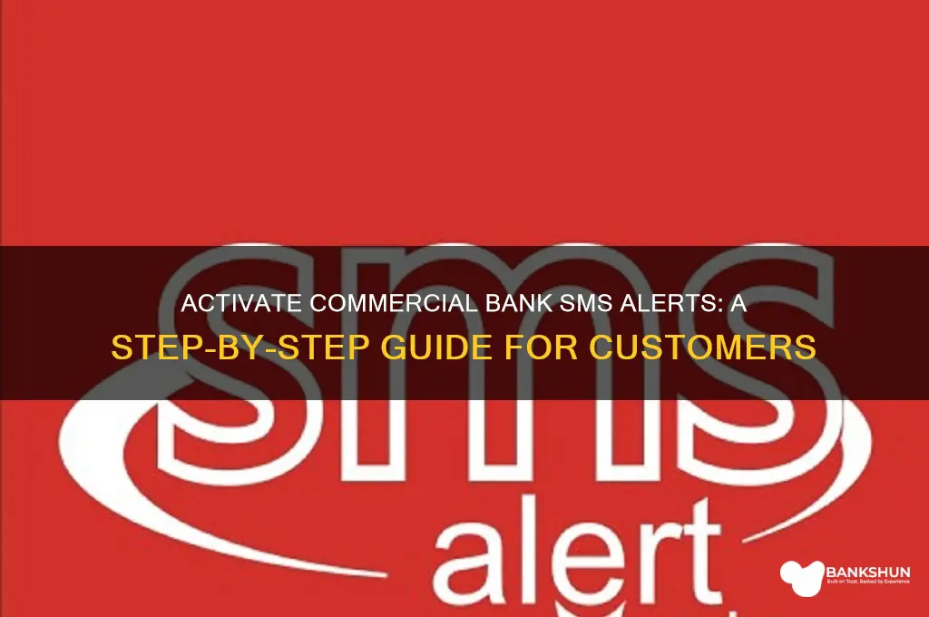 how to activate commercial bank sms alert