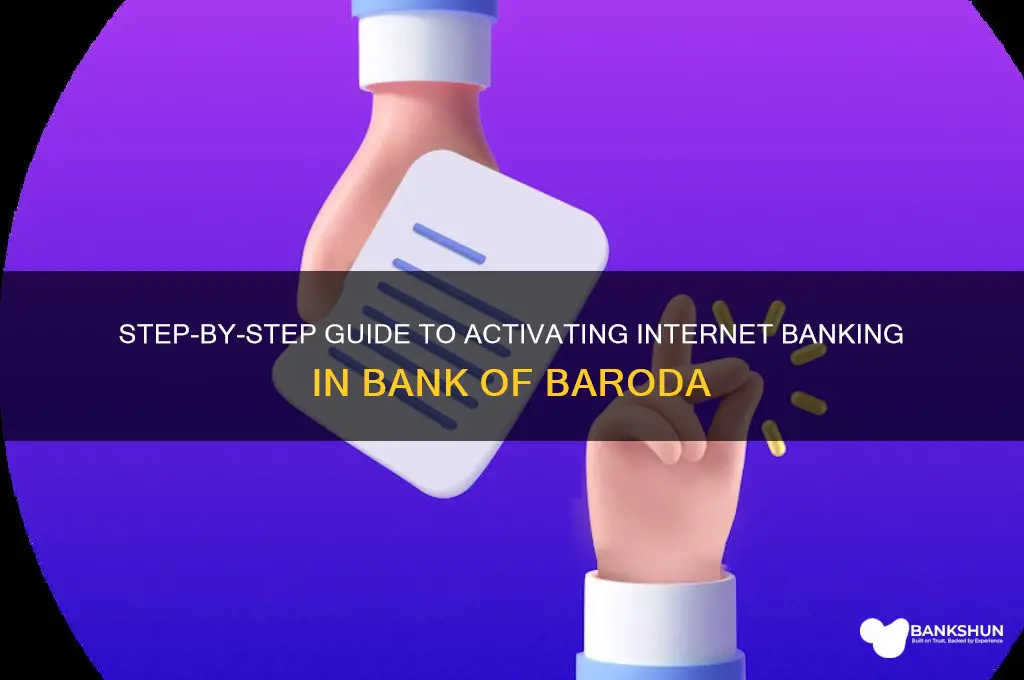 how to activate internet banking in bob
