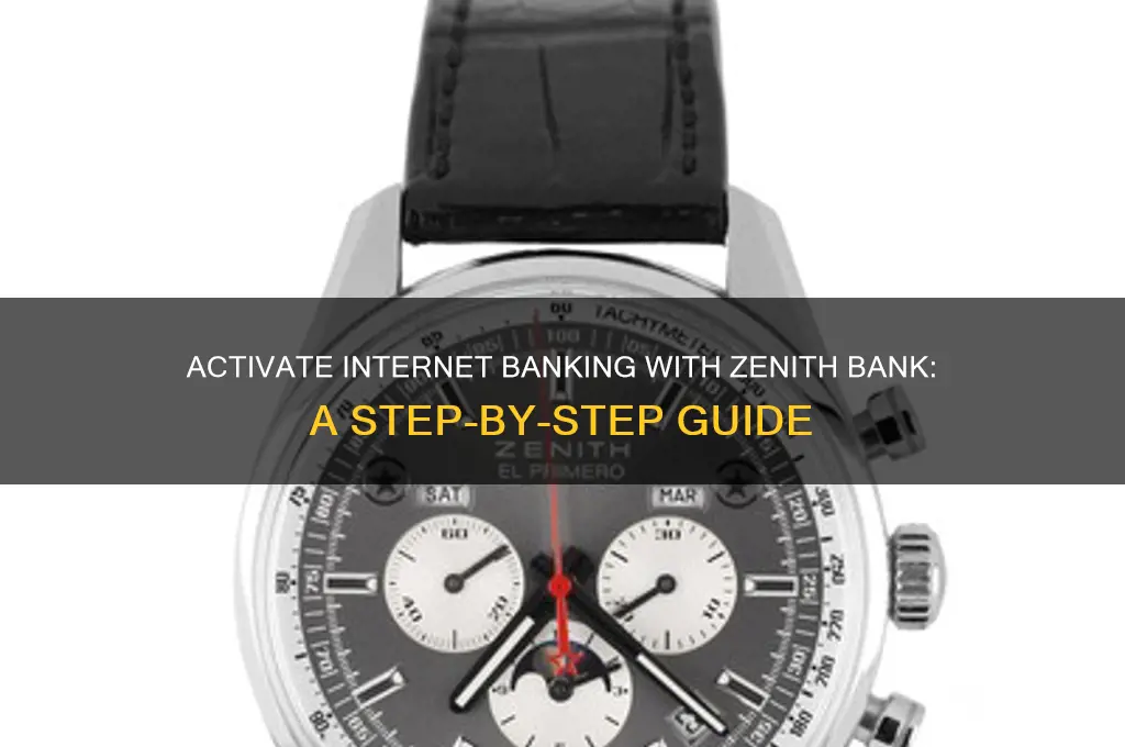 how to activate internet in zenith banking
