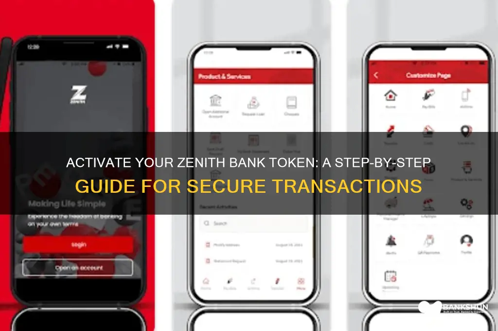 how to activate my zenith bank token