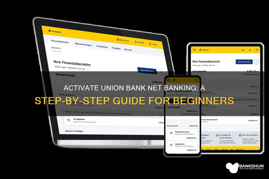 how to activate net banking union bank