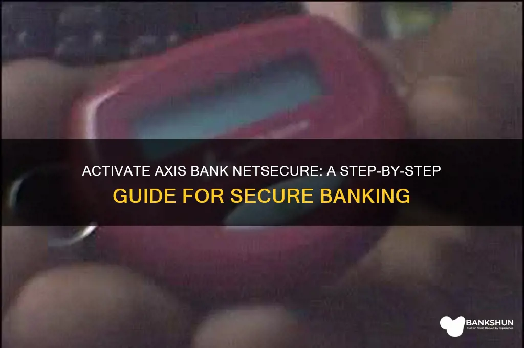 how to activate netsecure in axis bank