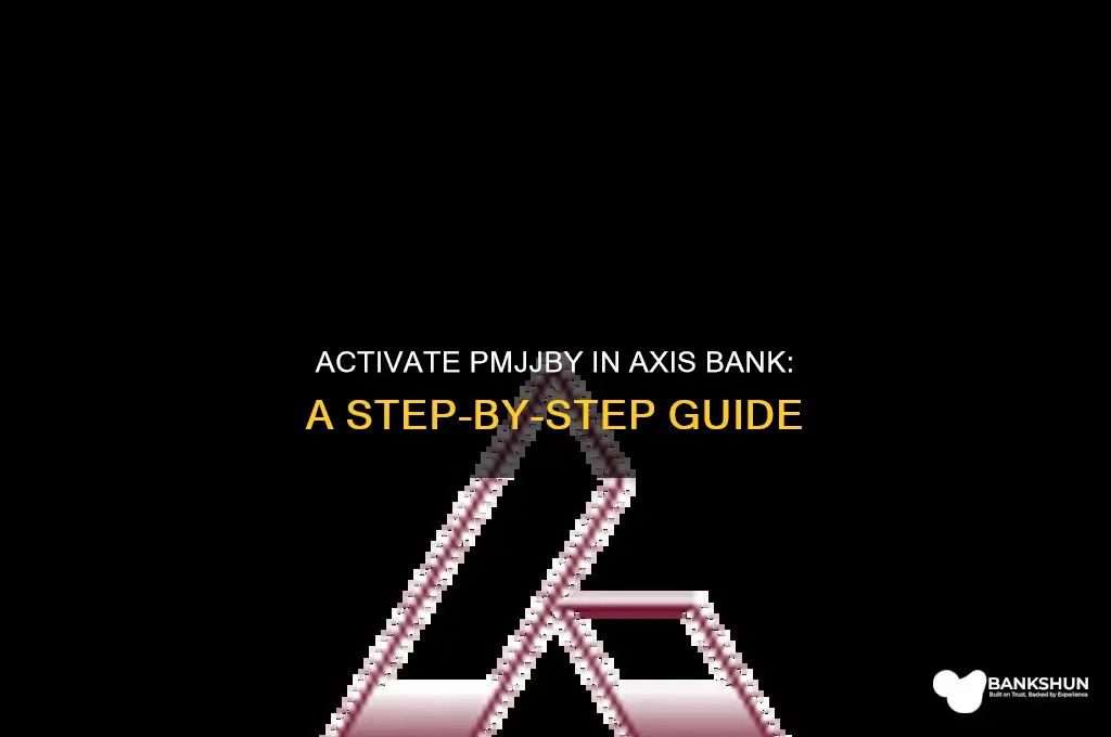 how to activate pmjjby in axis bank