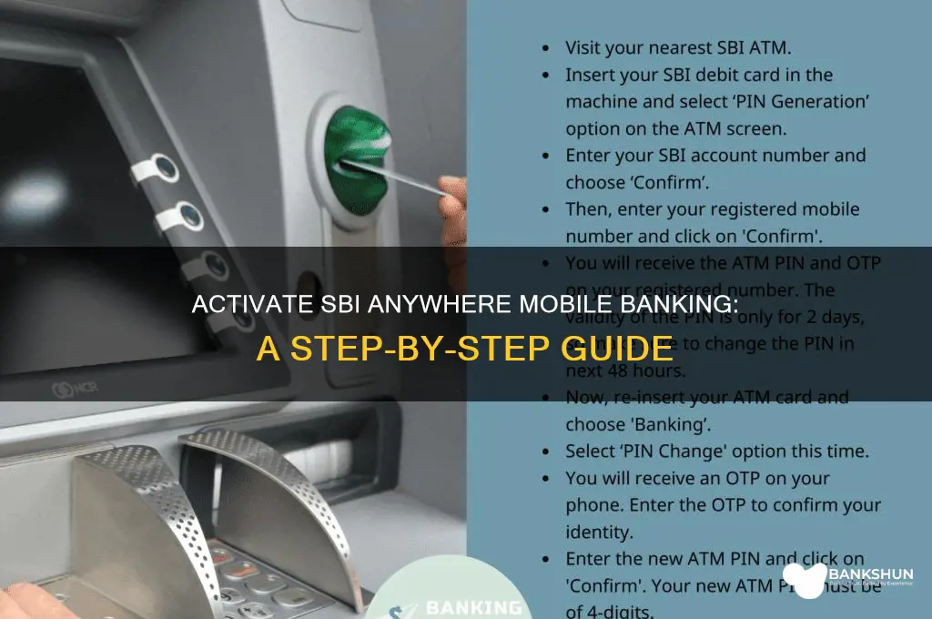 how to activate sbi anywhere mobile banking