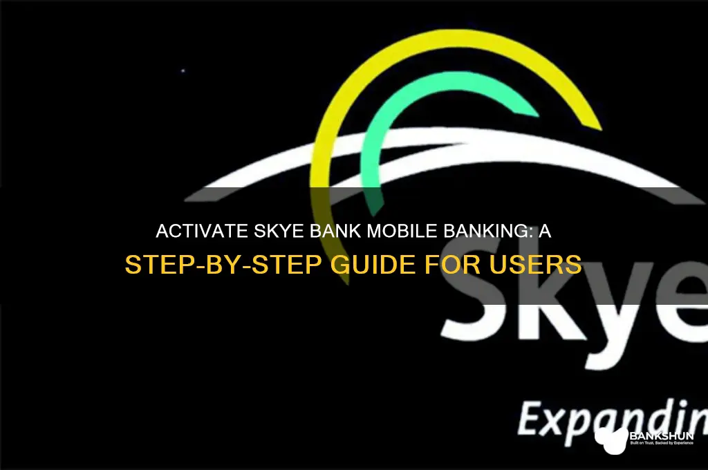 how to activate skye bank mobile banking