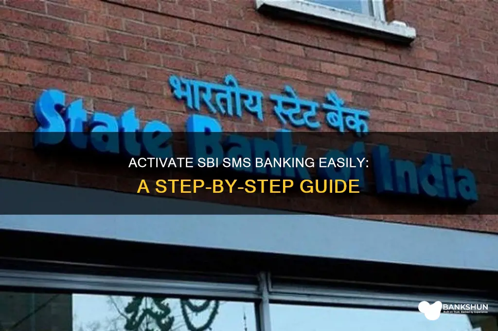 how to activate sms banking in sbi